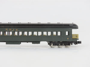 N Scale TR Shops Erie Railway Baggage/Coach/Obs Passenger Car 4-Pack Pro Custom