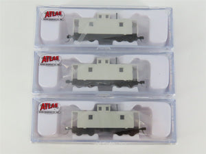 N Scale Atlas 50002578 Undecorated Cupola Caboose 3-Pack