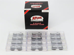N Scale Atlas 3560S Undecorated Silver Caboose 12-Pack