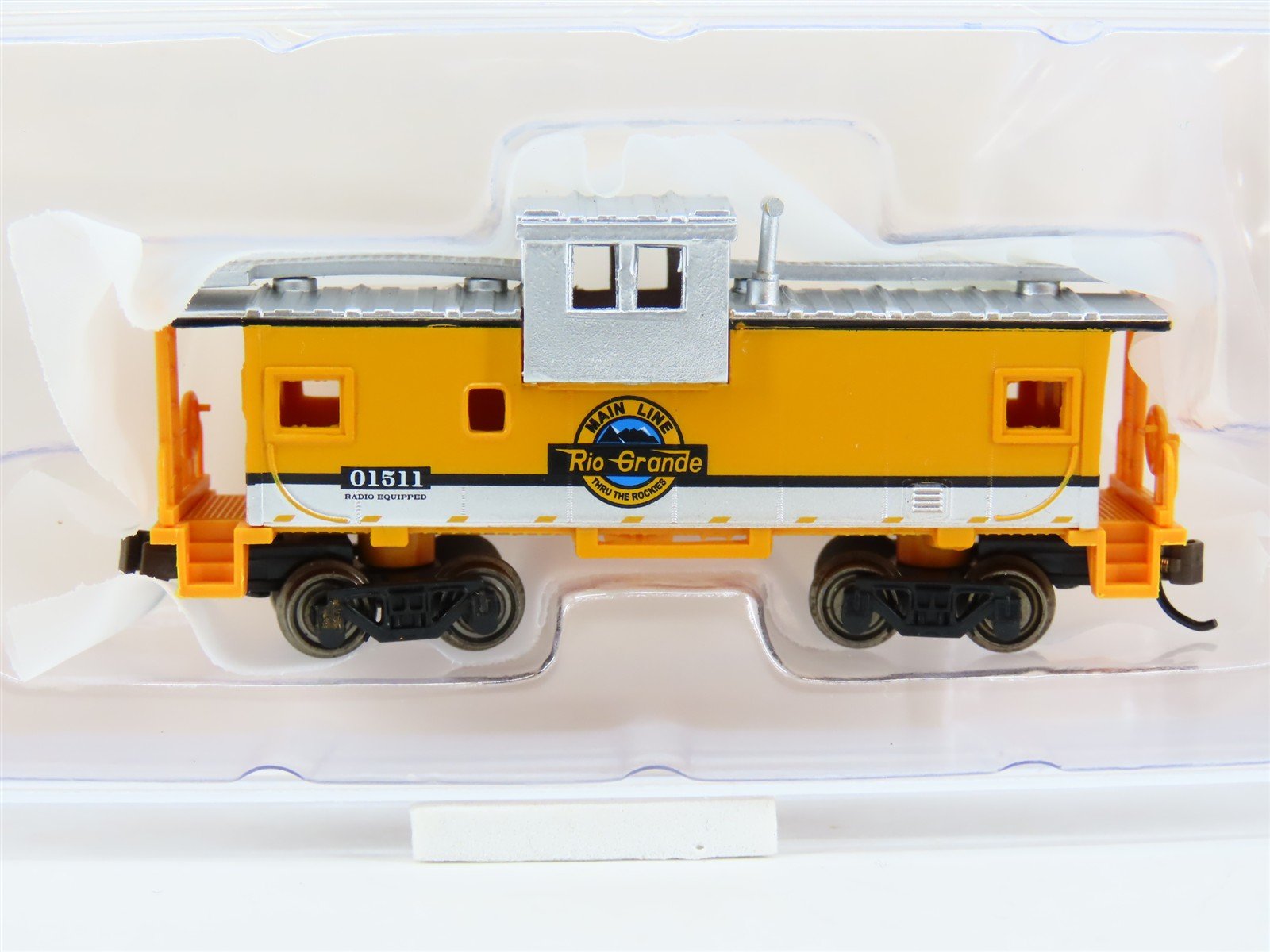 N Bachmann Silver 70763 D&RGW Rio Grande 36' Extended Vision Caboose #01511