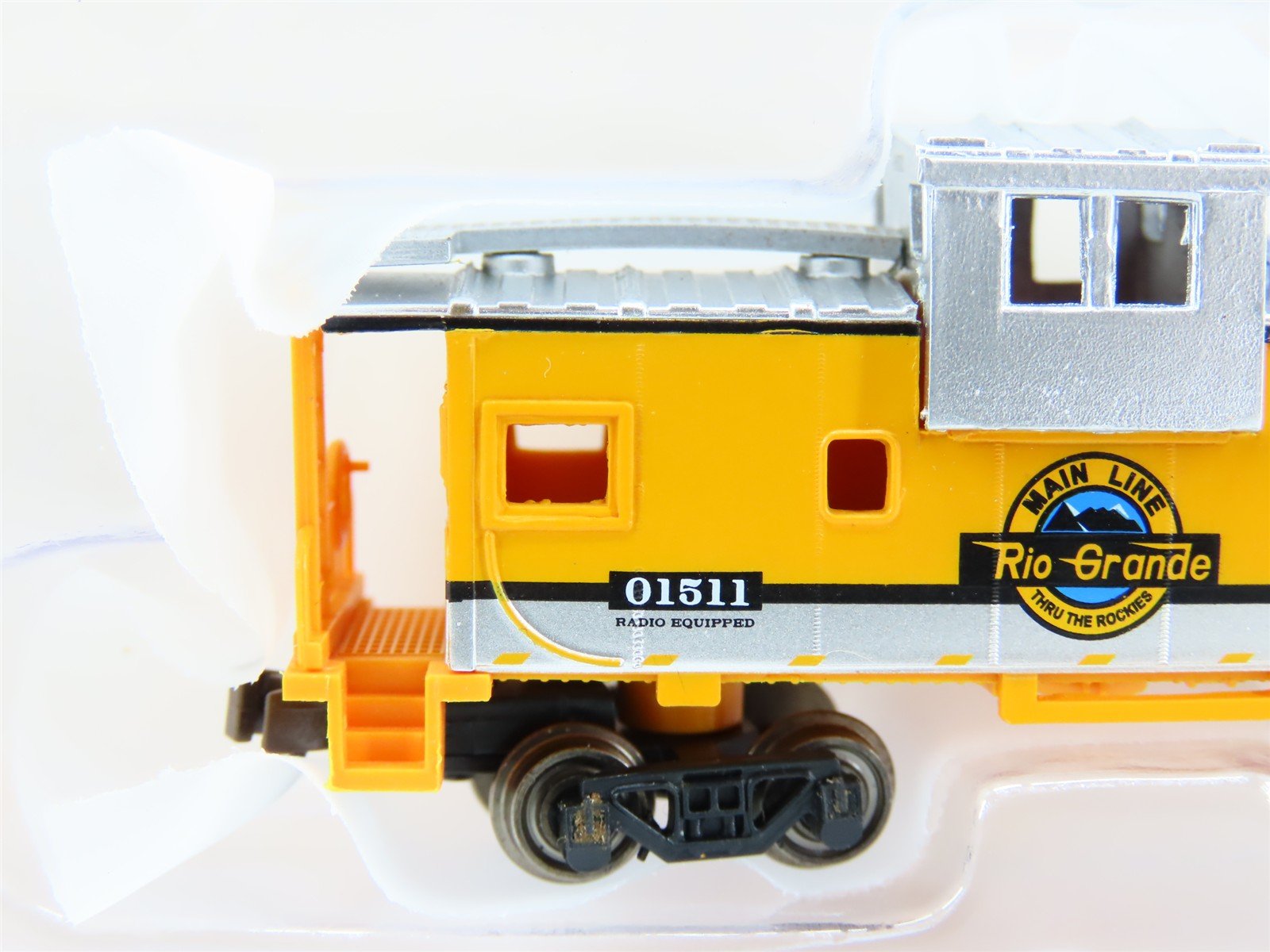 N Bachmann Silver 70763 D&RGW Rio Grande 36' Extended Vision Caboose #01511