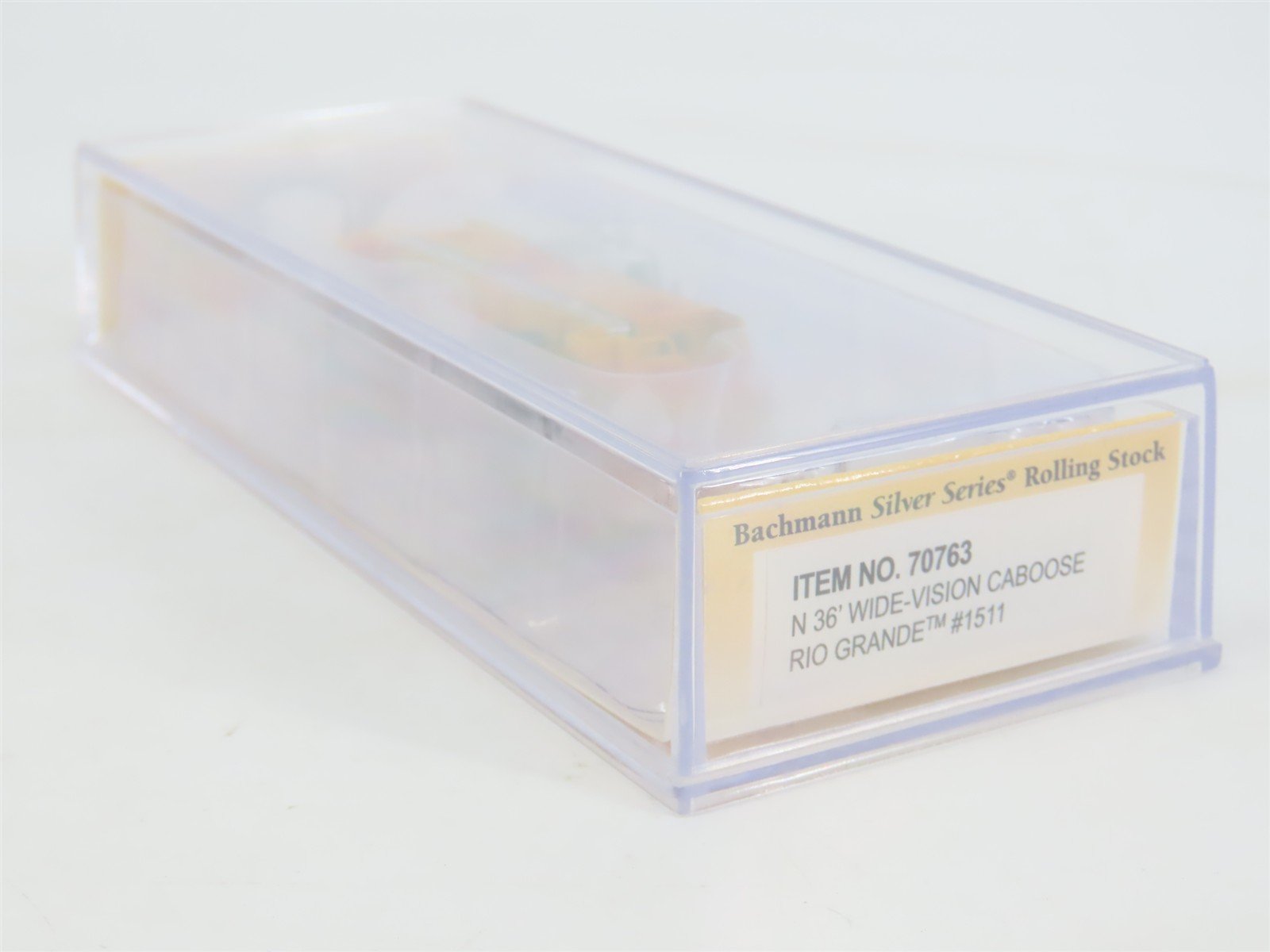 N Bachmann Silver 70763 D&RGW Rio Grande 36' Extended Vision Caboose #01511