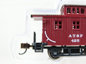 N Scale Bachmann Silver 15753 ATSF Santa Fe Old-Time Center Cupola Caboose #425