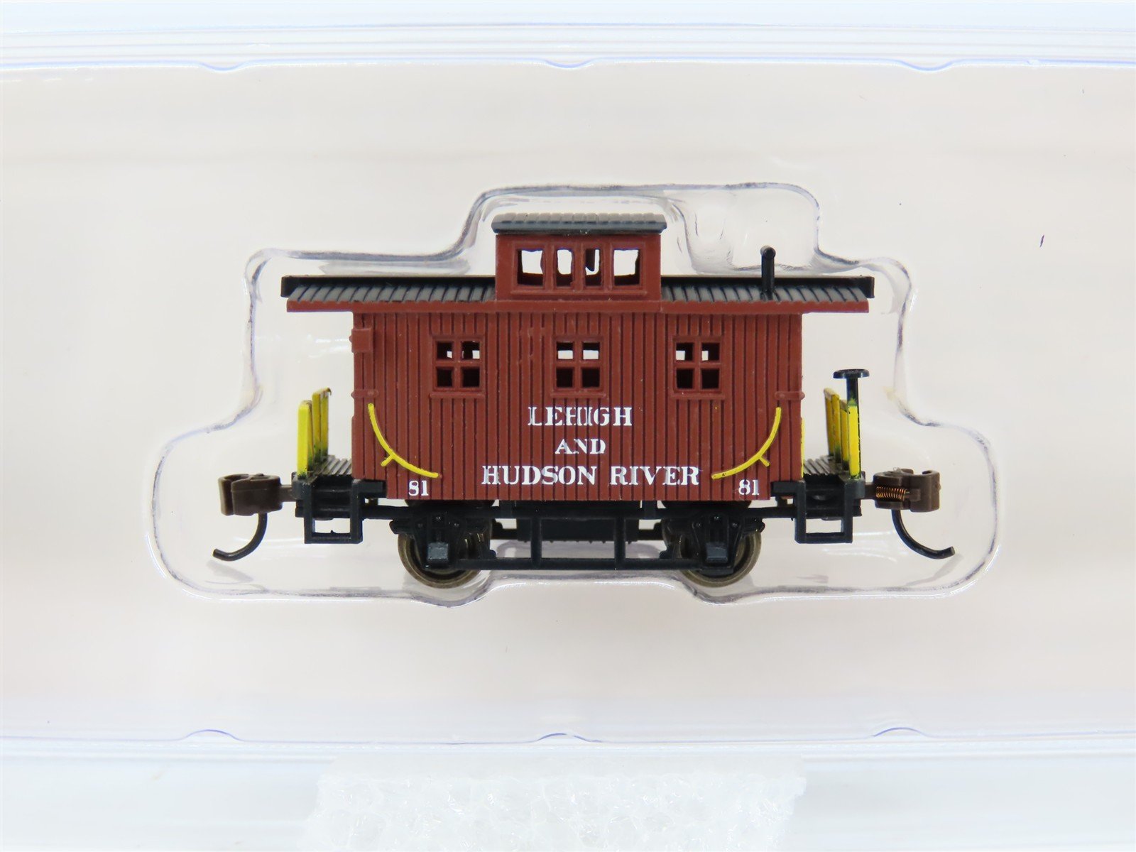 N Bachmann Silver 15756 L&HR Lehigh & Hudson River Center Cupola Caboose #81