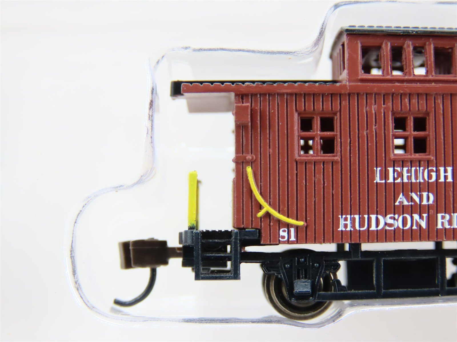 N Bachmann Silver 15756 L&HR Lehigh & Hudson River Center Cupola Caboose #81