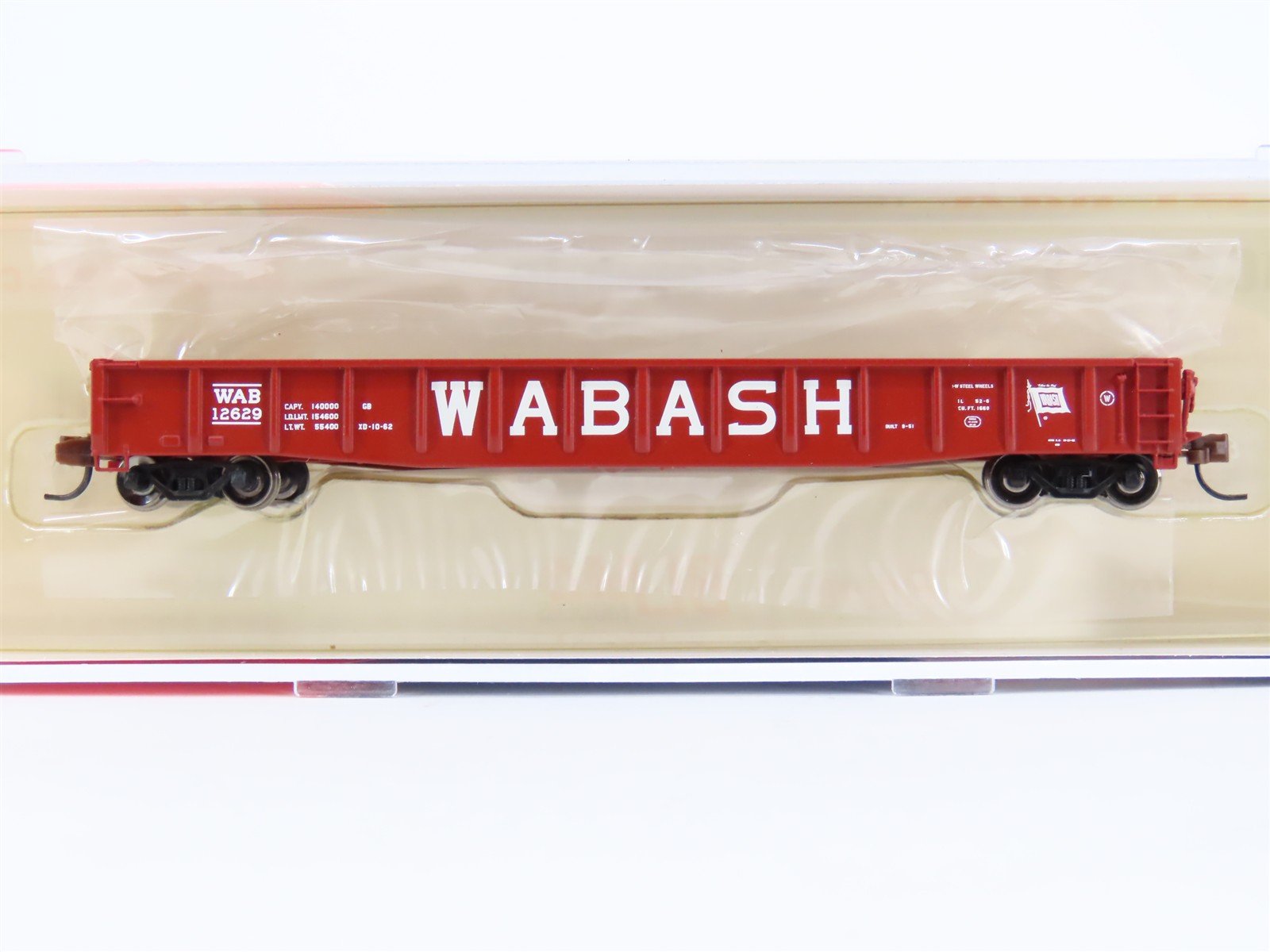 N Scale BLMA 14074 WAB Wabash ACF 70-Ton 52'6" Gondola #12629