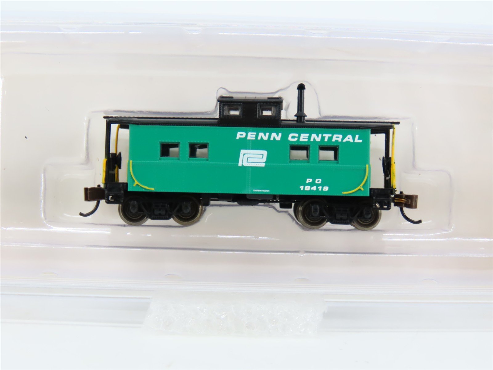 N Bachmann Silver 16866 PC "Jade Green" Center Cupola NE Steel Caboose #18419