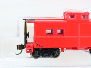 N Bachmann Silver 16856 Unlettered Red Center Cupola Northeast Steel Caboose