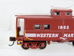N Bachmann Silver 16859 WM Western Maryland Center Cupola NE Steel Caboose #1863