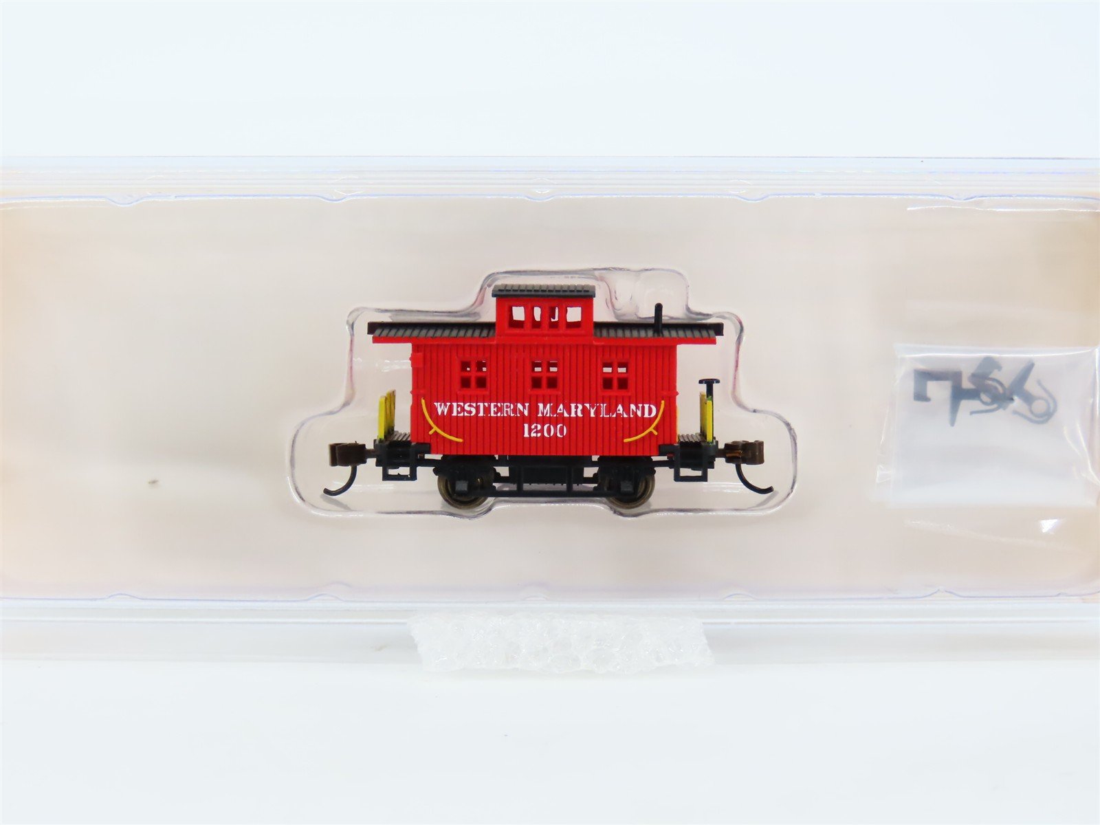 N Bachmann Silver 15755 WM Western Maryland Old-Time Center Cupola Caboose #1200