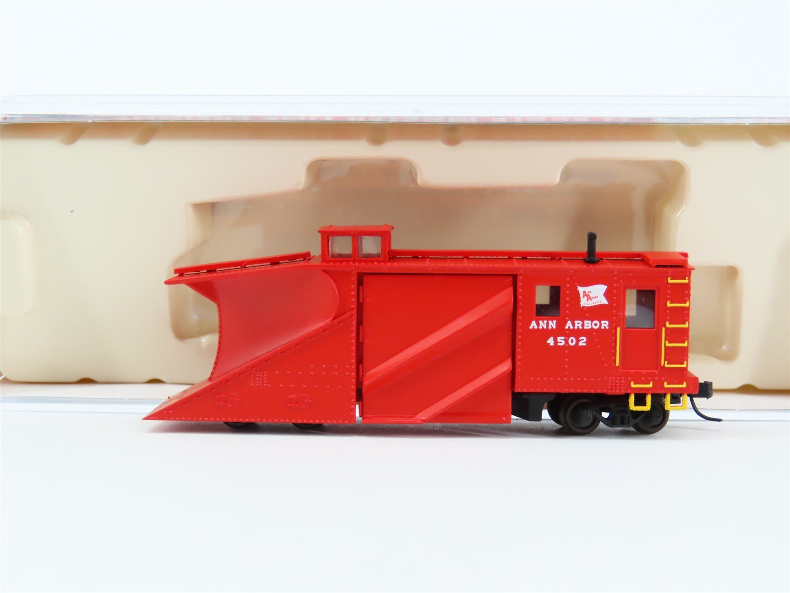 N Scale Atlas Master 50005131 AA Ann Arbor Red Russell Snow Plow #4502