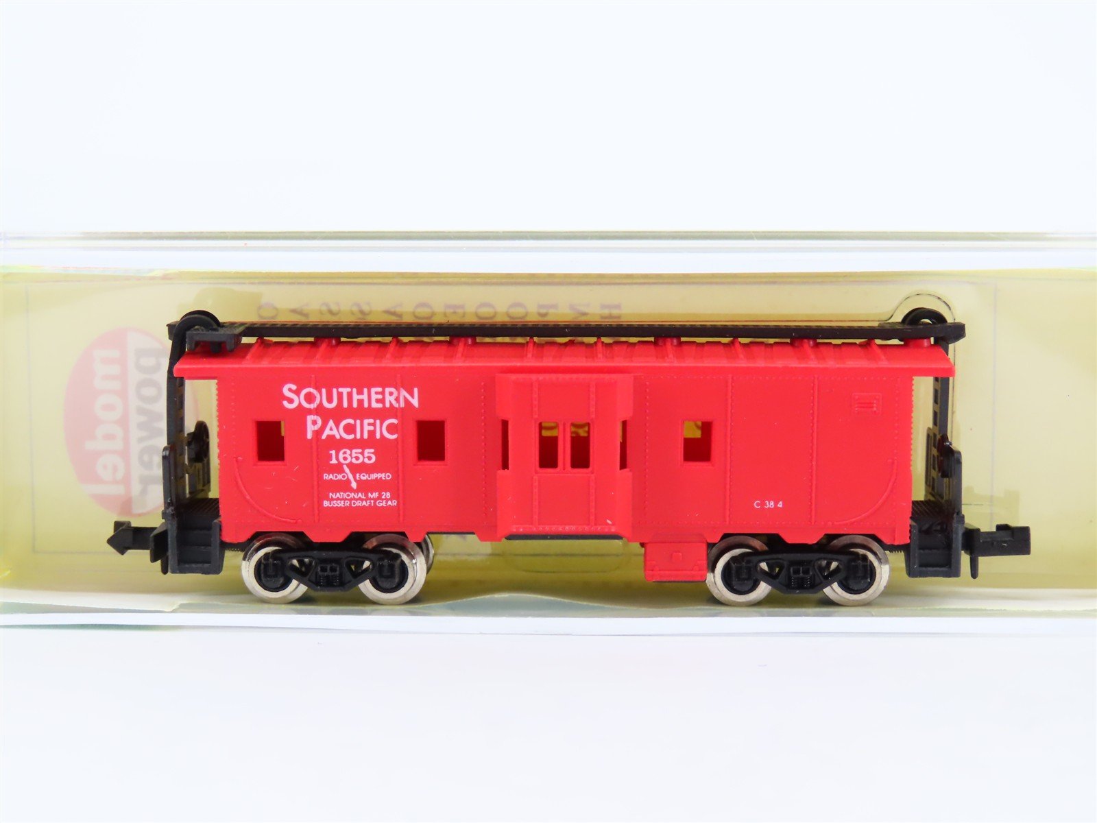 N Scale Model Power 3122 SP Southern Pacific Red Bay Window Caboose #1655