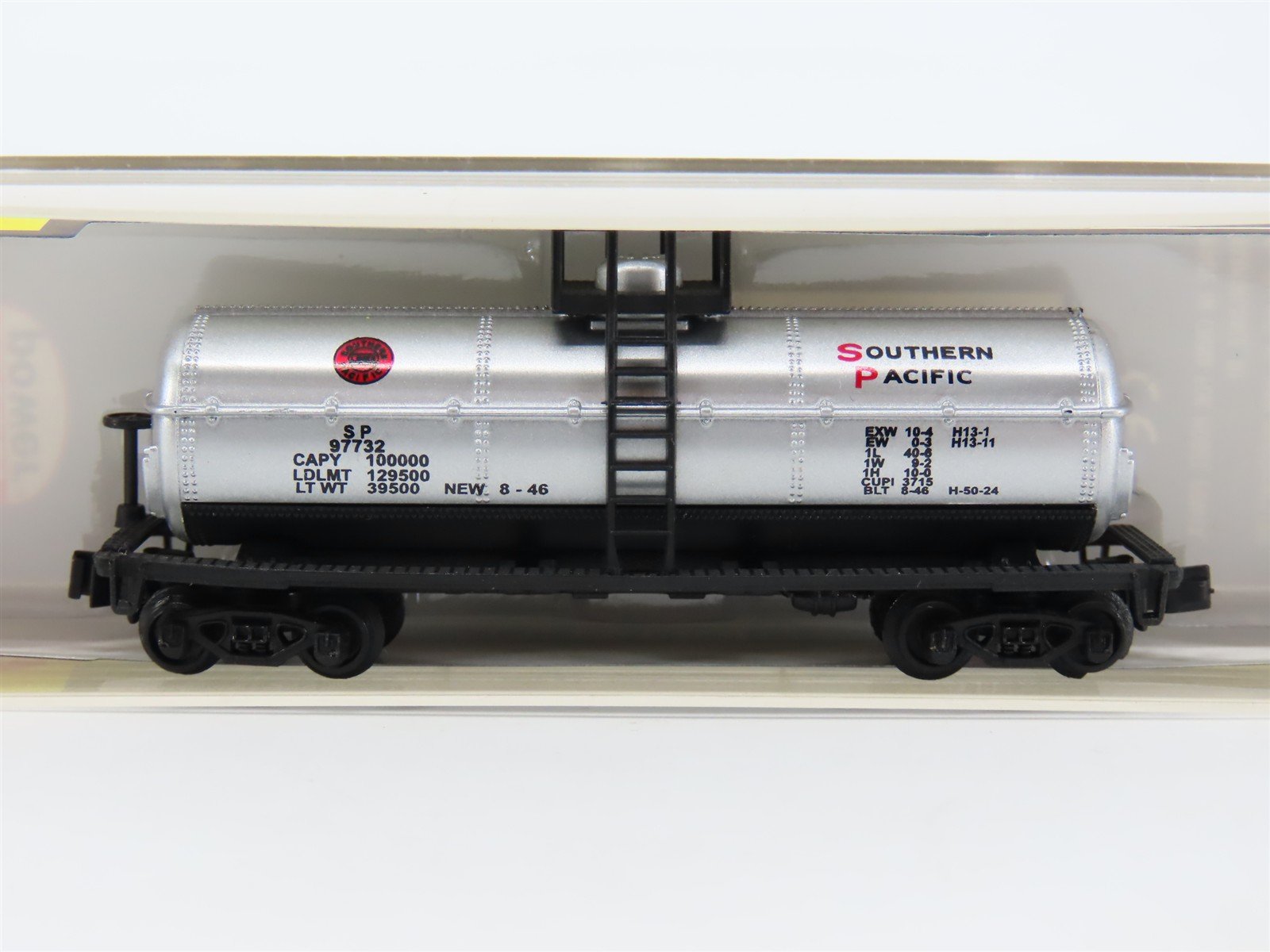 N Model Power 83753 SP Southern Pacific 40' Single Dome Chemical Tank Car #97732