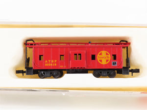 N Scale Con-Cor 0001-125301 ATSF Santa Fe Railroad Bay Window Caboose #203419