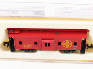 N Scale Con-Cor 0001-125301 ATSF Santa Fe Railroad Bay Window Caboose #203419