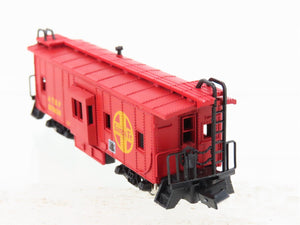 N Scale Con-Cor 0001-125301 ATSF Santa Fe Railroad Bay Window Caboose #203438