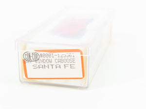 N Scale Con-Cor 0001-125301 ATSF Santa Fe Railroad Bay Window Caboose #203438