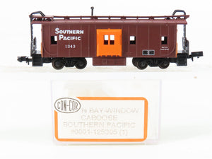 N Scale Con-Cor 0001-125305(1) SP Southern Pacific Bay Window Caboose #1343