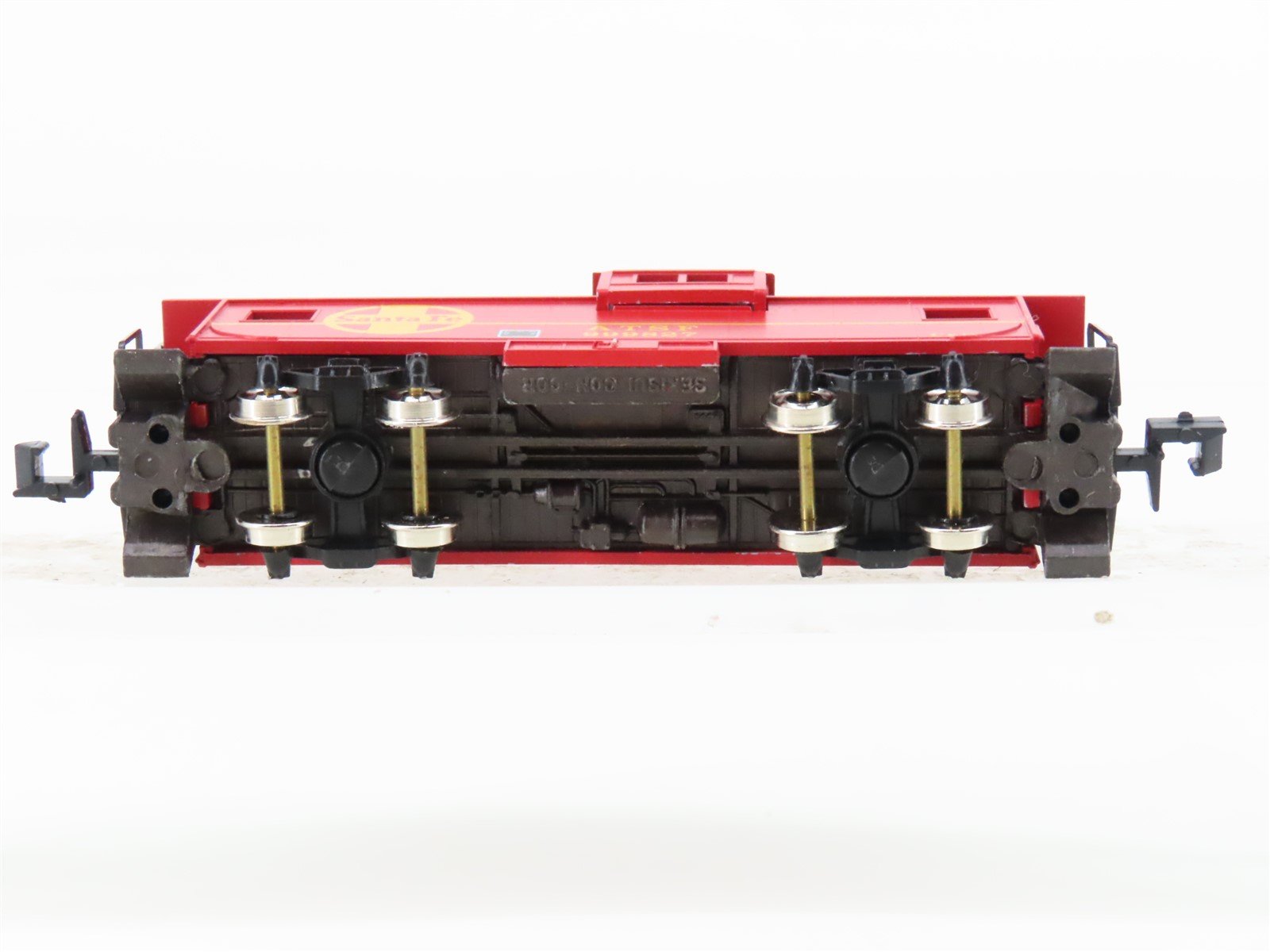 N Scale Con-Cor 0001-01261A ATSF Santa Fe Extended Vision Caboose #999827