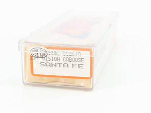 N Scale Con-Cor 0001-01261A ATSF Santa Fe Extended Vision Caboose #999827