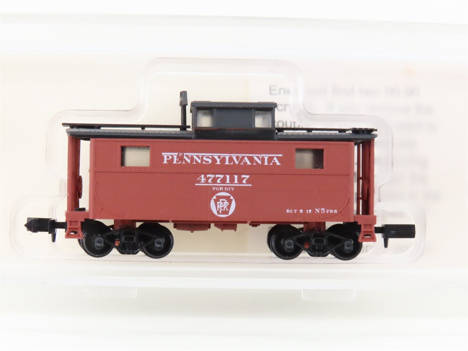 N Scale Bowser 37126 PRR Pennsylvania Railroad Caboose #477117