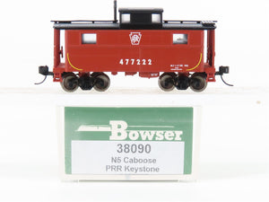 N Scale Bowser 38090 PRR Pennsylvania Railroad Keystone Caboose #477222