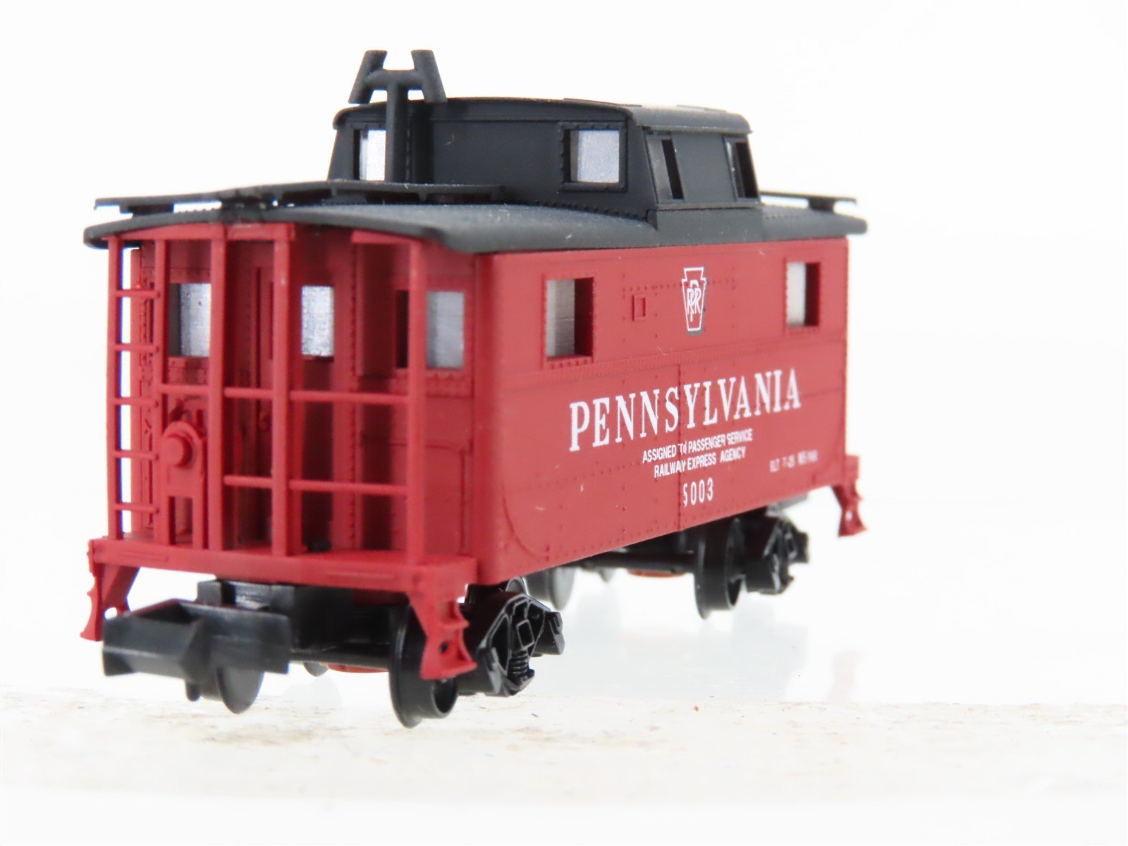 N Scale Bowser 37127 PRR Pennsylvania Railroad Keystone Cupola Caboose #5003