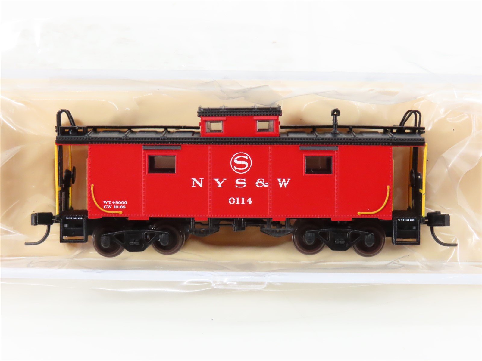 N Scale Atlas Trainman 50002515 NYS&W Susquehanna NE-6 Cupola Caboose #0114