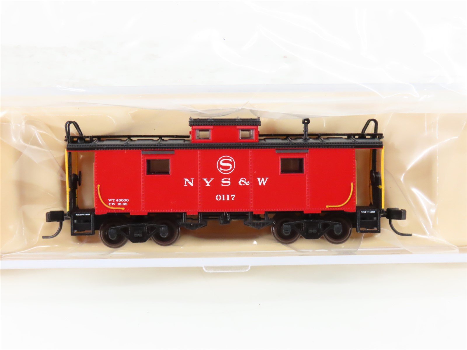 N Scale Atlas Trainman 50002516 NYS&W Susquehanna NE-6 Cupola Caboose #0117