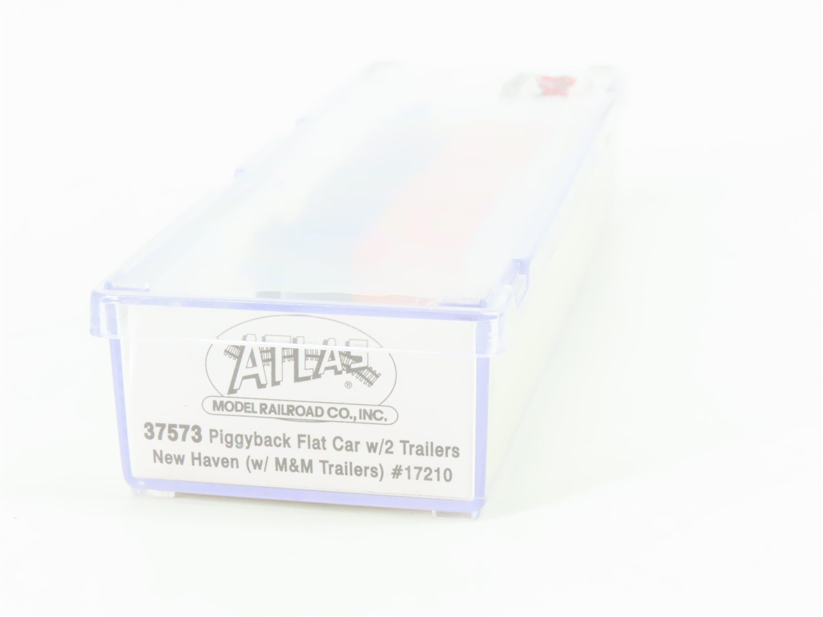 N Scale Atlas 37573 NH New Haven Railroad Flat Car #17210 w/ M&M Trailers