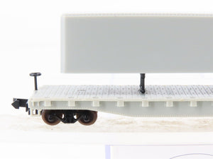 N Scale Atlas 3770 Undecorated Piggyback Flat Car w/ 40' Trailer