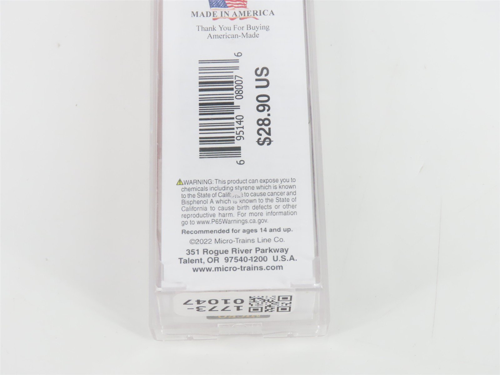 N Scale Micro-Trains MTL 02400530 B&O Baltimore & Ohio 40' Box Car #463529
