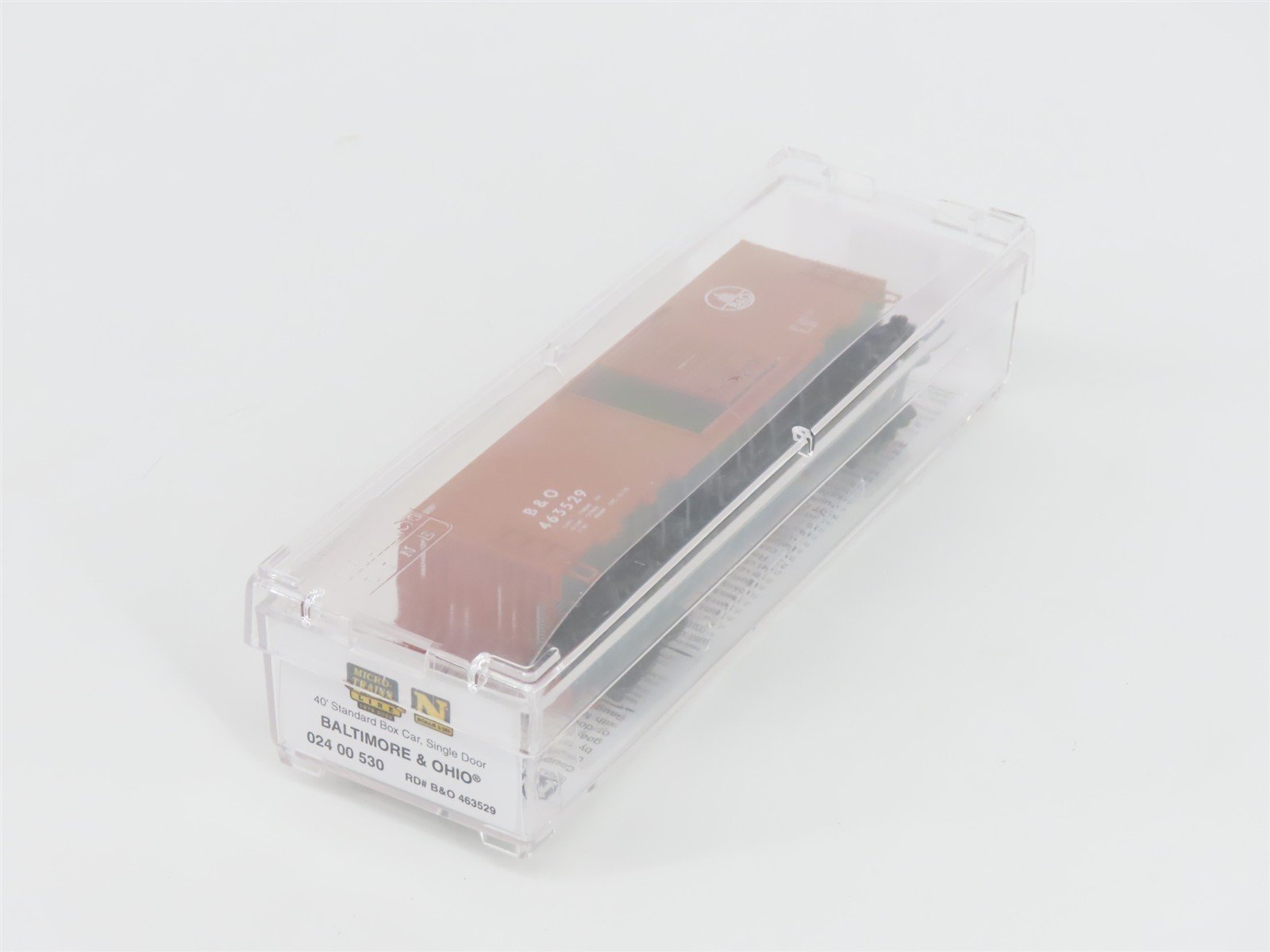 N Scale Micro-Trains MTL 02400530 B&O Baltimore & Ohio 40' Box Car #463529