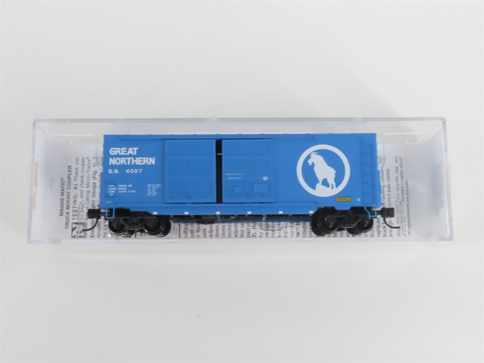 N Scale Micro-Trains MTL 06800520 GN Great Northern Big Sky Blue Box Car #4007