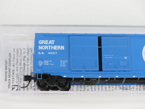 N Scale Micro-Trains MTL 06800520 GN Great Northern Big Sky Blue Box Car #4007