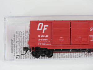 N Scale Micro-Trains MTL 06800530 GMO Gulf Mobile & Ohio 40' Box Car #24584