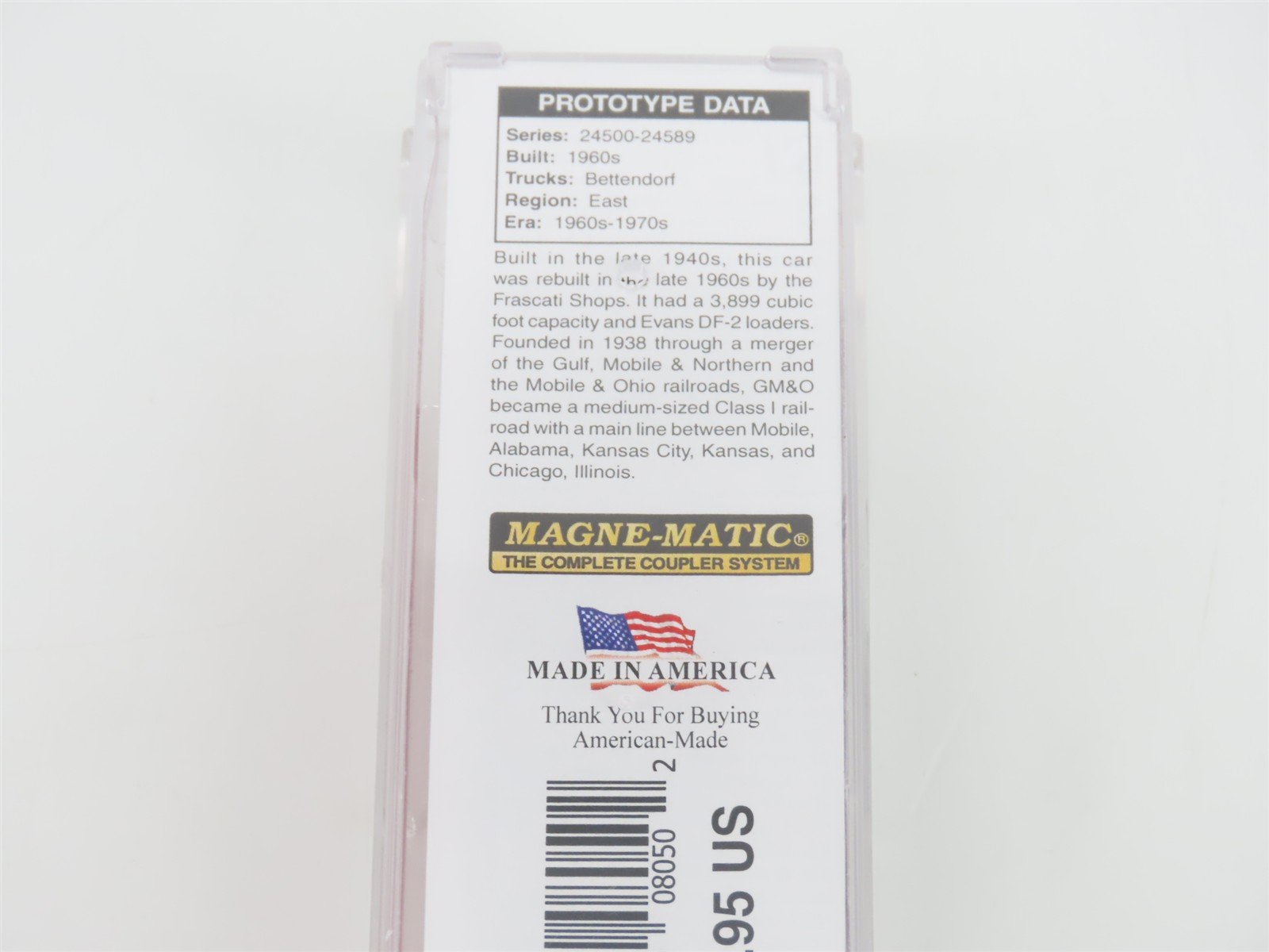 N Scale Micro-Trains MTL 06800530 GMO Gulf Mobile & Ohio 40' Box Car #24584