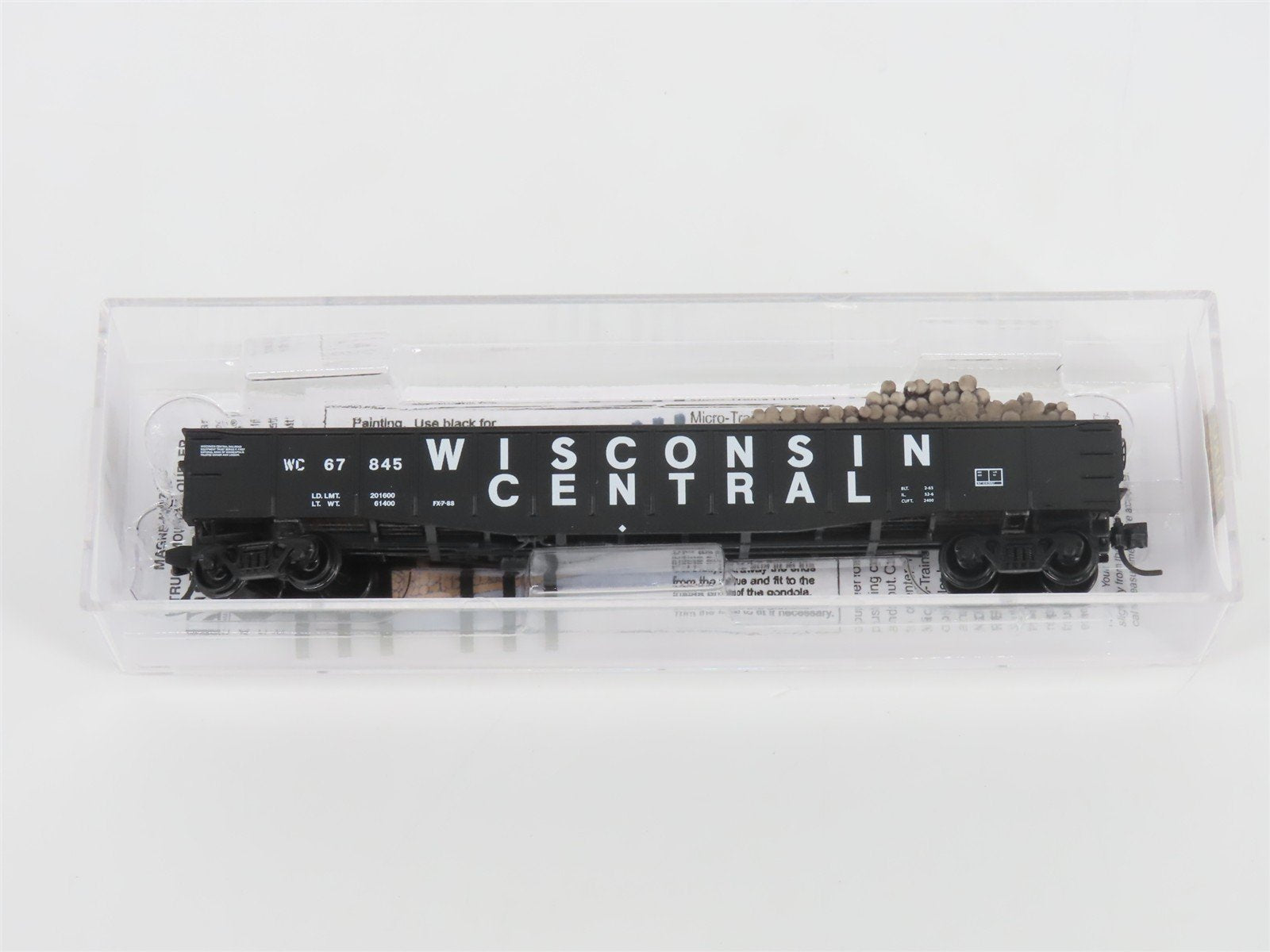 N Scale Micro-Trains MTL 10500410 WC Wisconsin Central 50' Gondola #67845