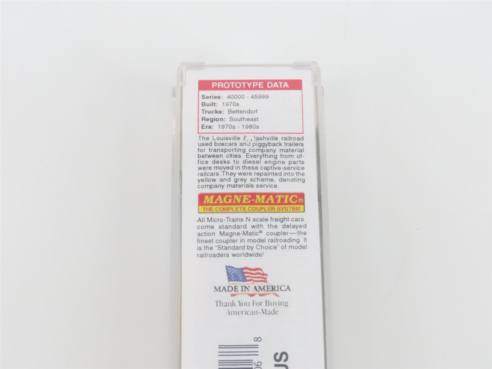 N Scale Micro-Trains MTL 07800140 L&N Louisville & Nashville 50' Box Car #41044