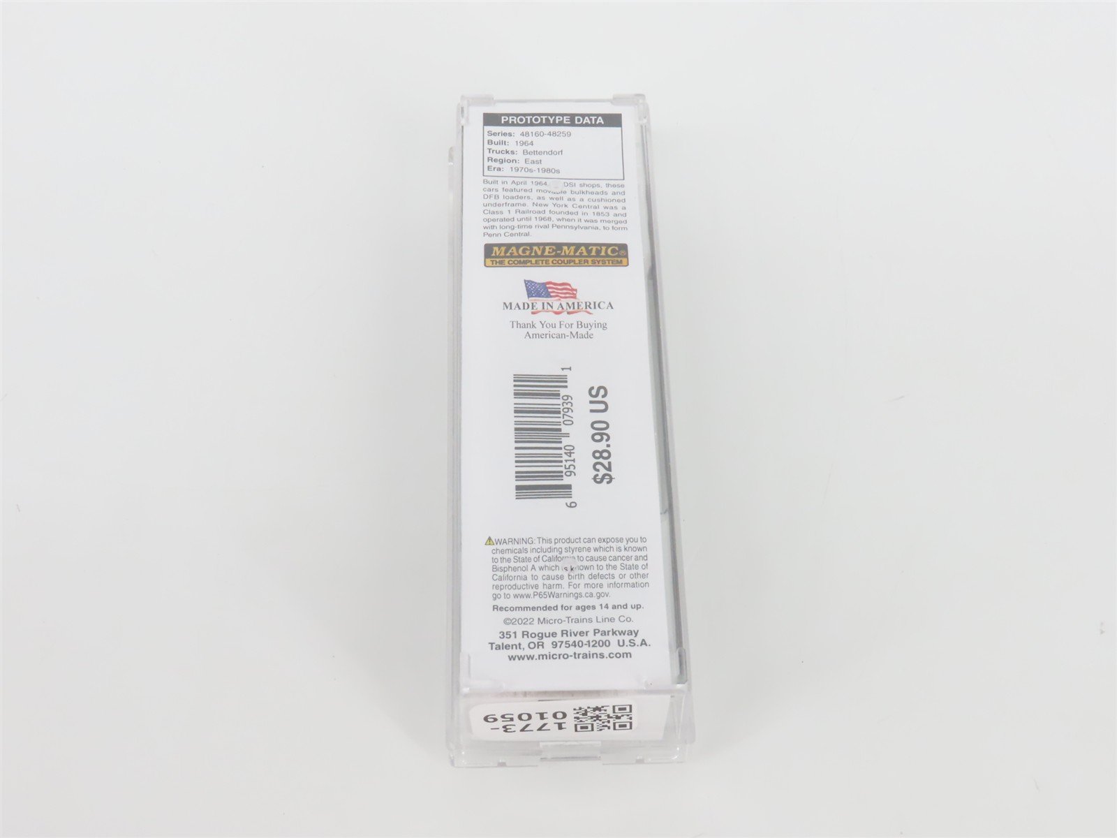 N Scale Micro-Trains MTL 03200550 NYC New York Central System 50' Box Car #48222