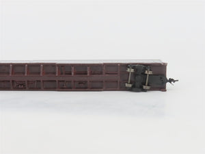 N Scale Con-Cor 0001-01207UN Undecorated Flat Car w/ 2 Sea Containers