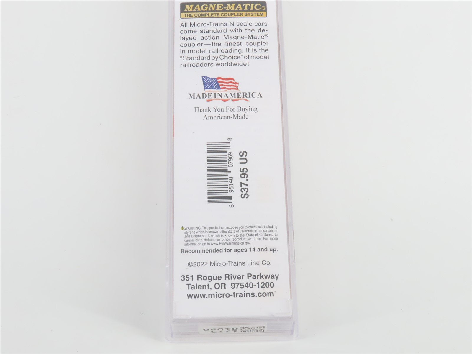 N Scale Micro-Trains MTL 07100592 PW Providence & Worcester 89' Flat Car #105519