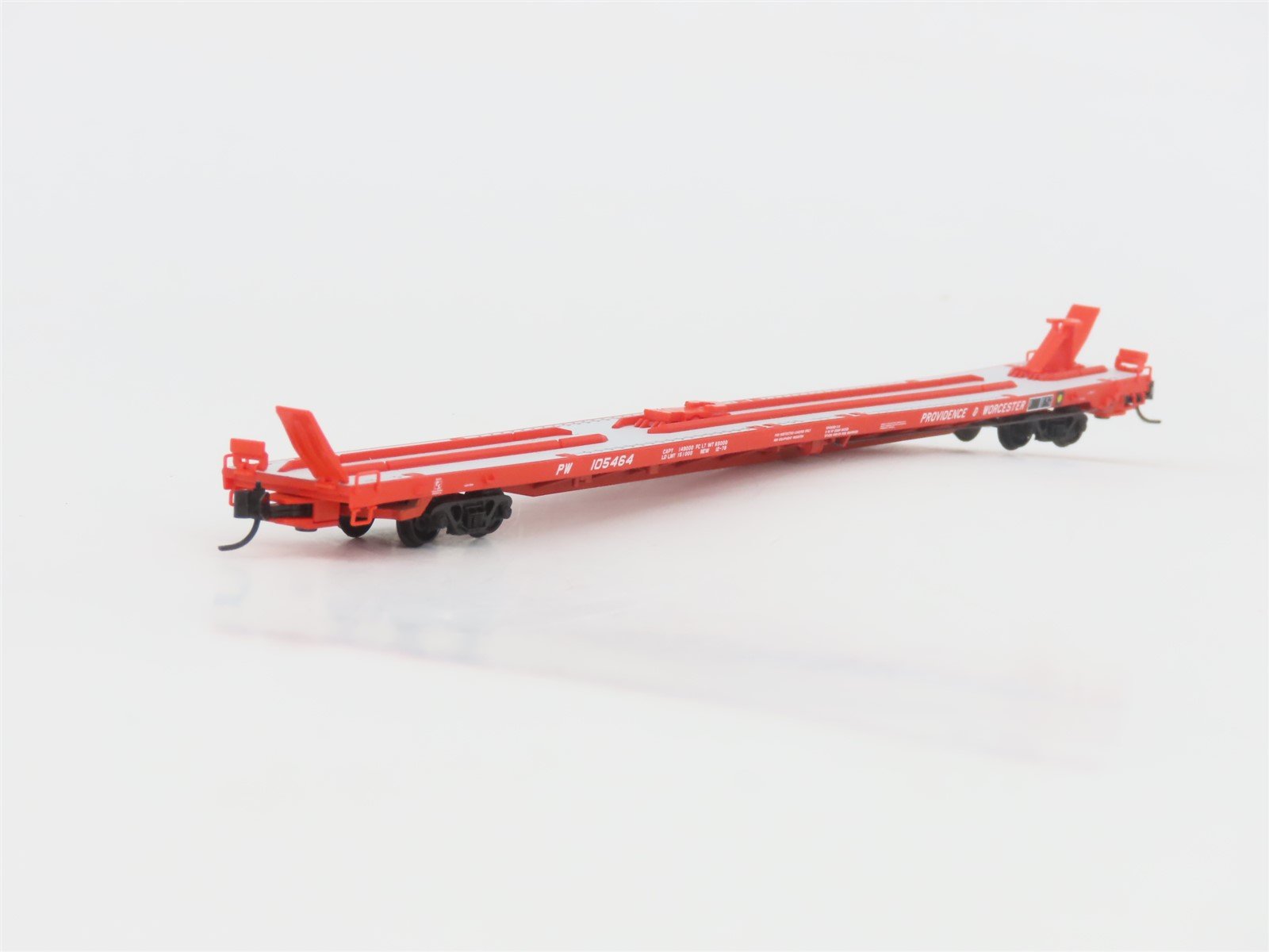 N Scale Micro-Trains MTL 07100591 PW Providence & Worcester 89' Flat Car #105464
