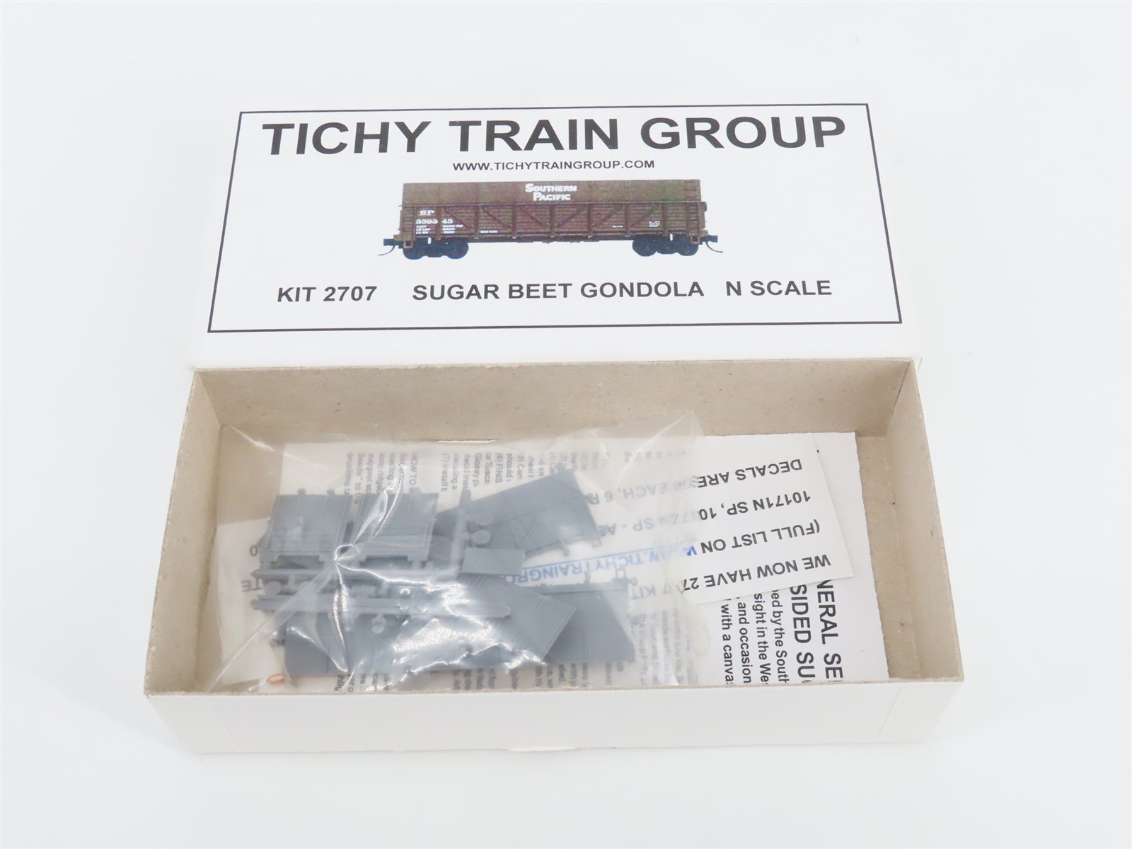 N Scale Tichy Train Group Kit #2707 Undecorated Sugar Beet Gondola