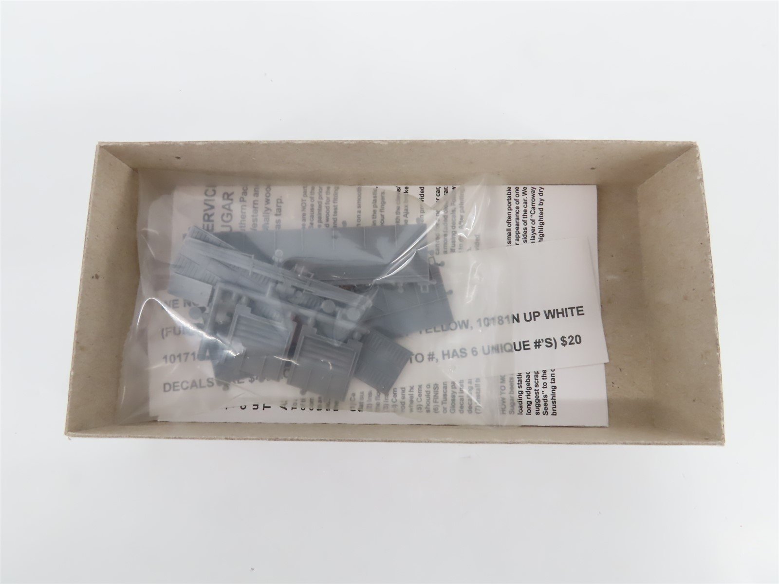 N Scale Tichy Train Group Kit #2707 Undecorated Sugar Beet Gondola