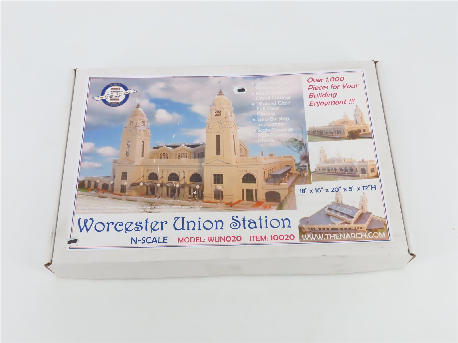 N 1/160 Scale The N Scale Architect Kit 10020 Worcester Union Station - SEALED