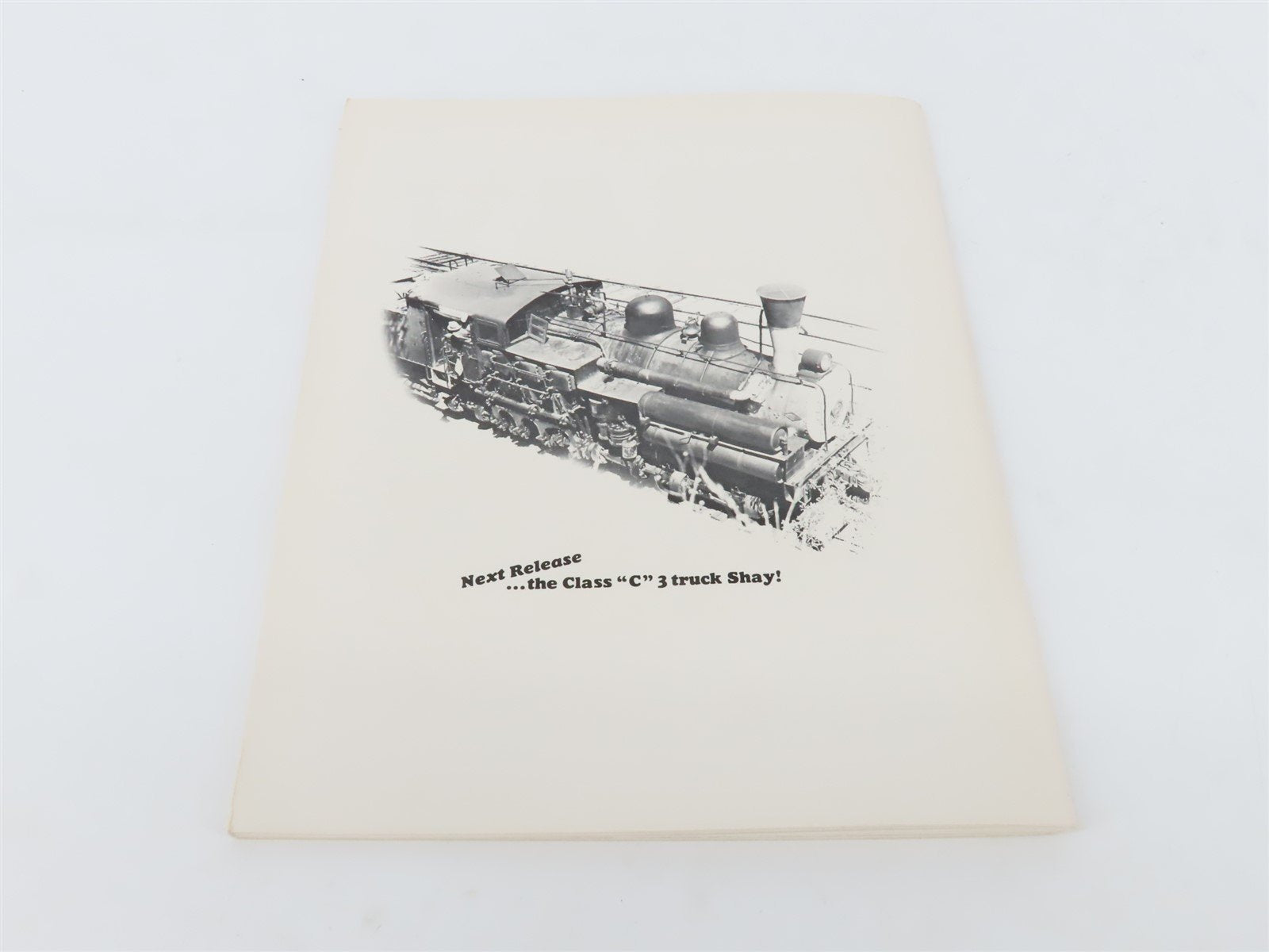 Modeler's Handbook: Class B Shay Model by Richard W. Appel ©1983 SC Book
