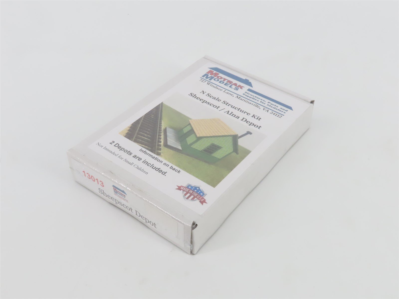 N 1/160 Scale Motrak Models Laser-Cut Kit 13013 Sheepscot/Alna Depot - SEALED