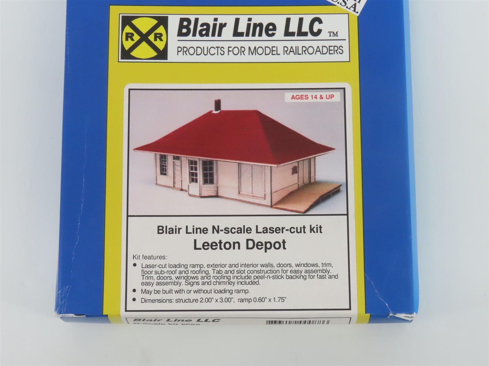 N 1/160 Scale Blair Line LLC Laser-Cut Kit 088 Leeton Depot
