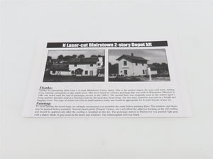 N 1/160 Scale Blair Line LLC Laser-Cut Kit 078 Blairstown 2-Story Depot